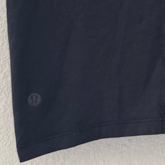 Lululemon Crescent T Shirt Pima Cotton Black Short Sleeve Casual Athleisure 8 - Picture 10 of 13